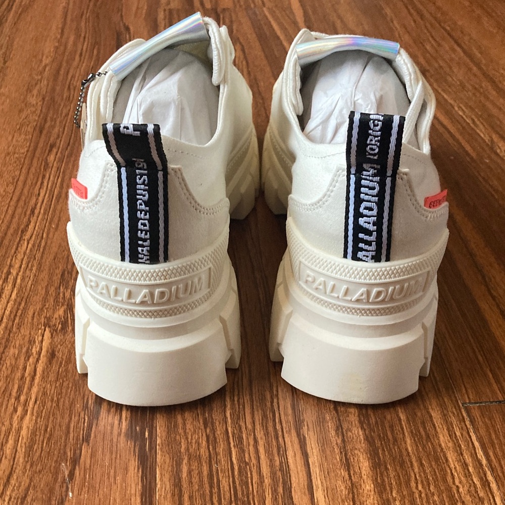 Palladium White Chunky Sneakers - Picture 4 of 6
